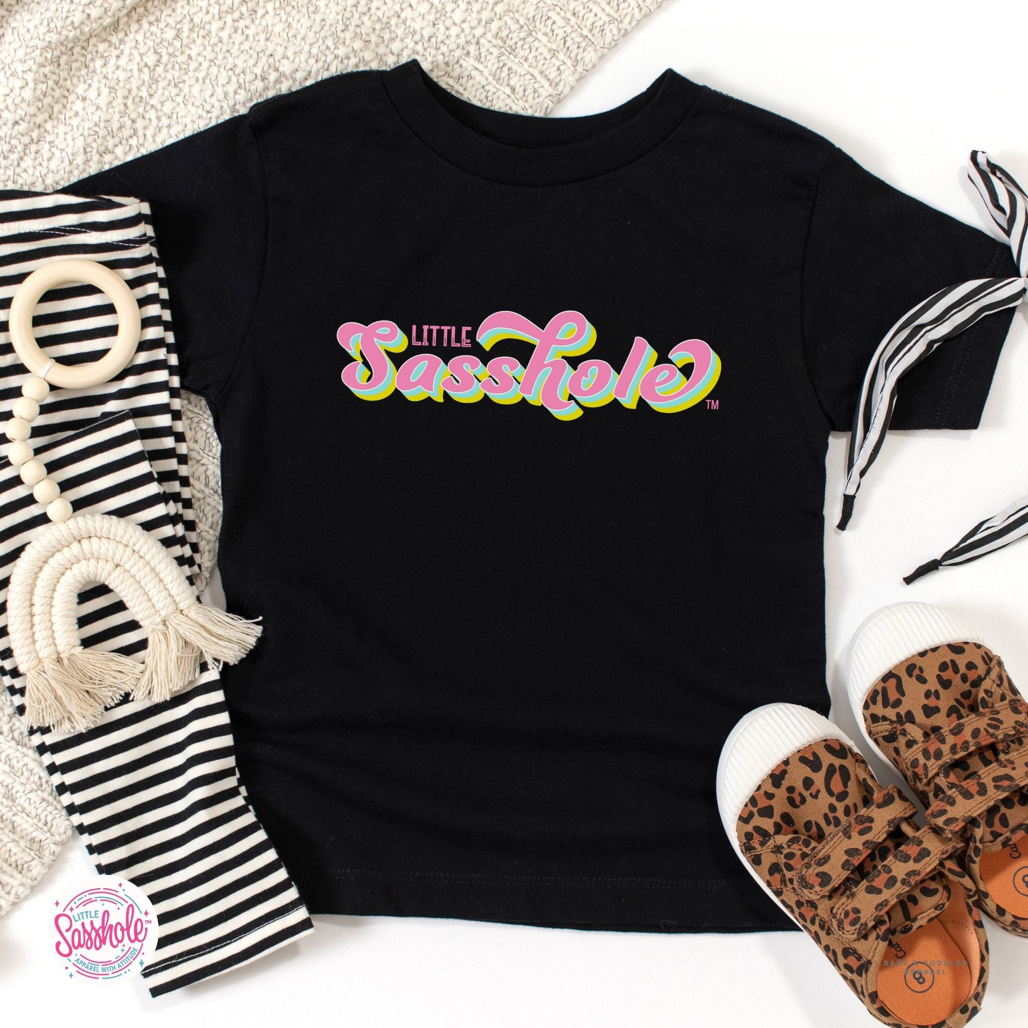 Image of Sass in Small Packages: Little Sasshole™ Toddler Shirt - Funny Graphic Tee by Sasshole® Clothing