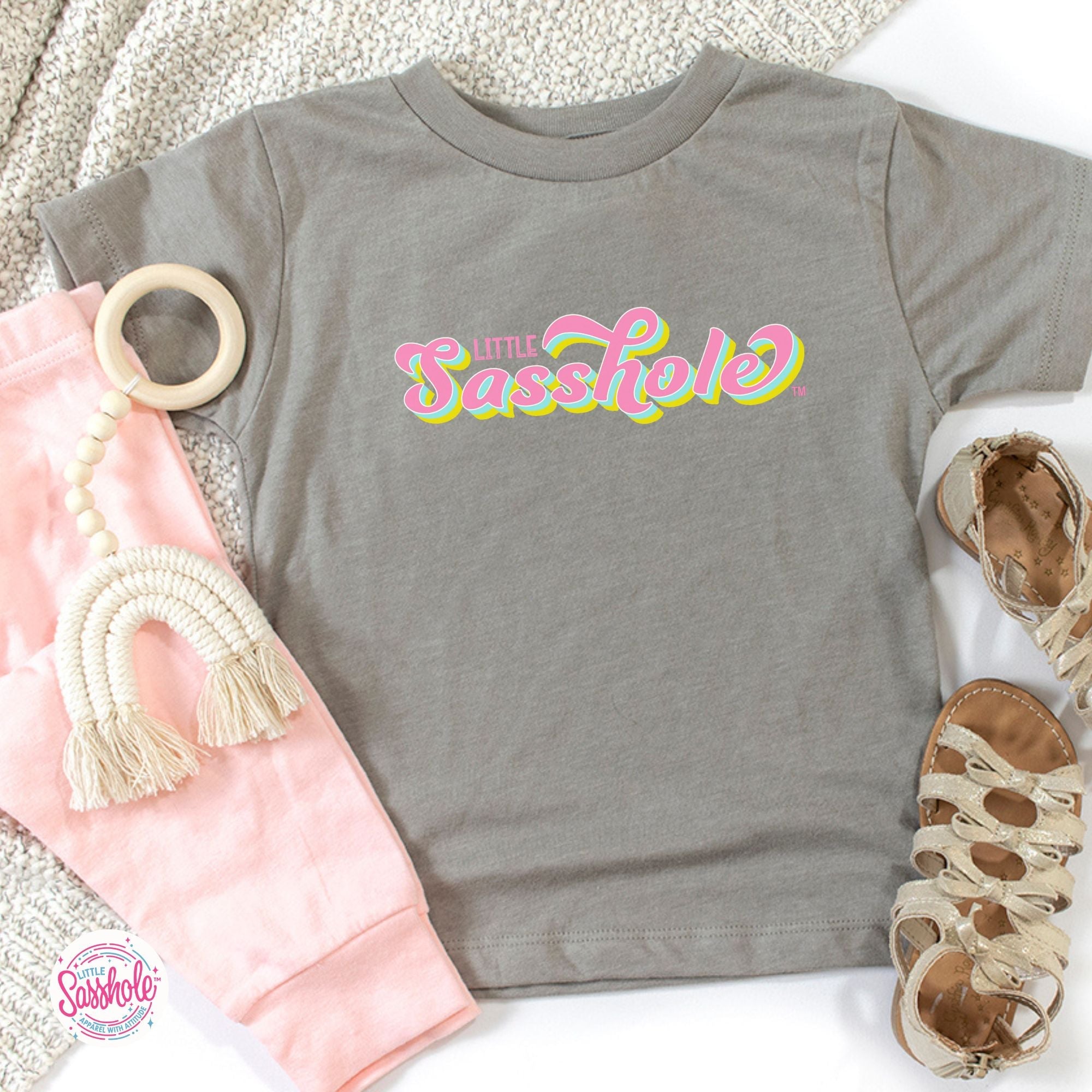 Image of Sass in Small Packages: Little Sasshole™ Toddler Shirt - Funny Graphic Tee by Sasshole® Clothing