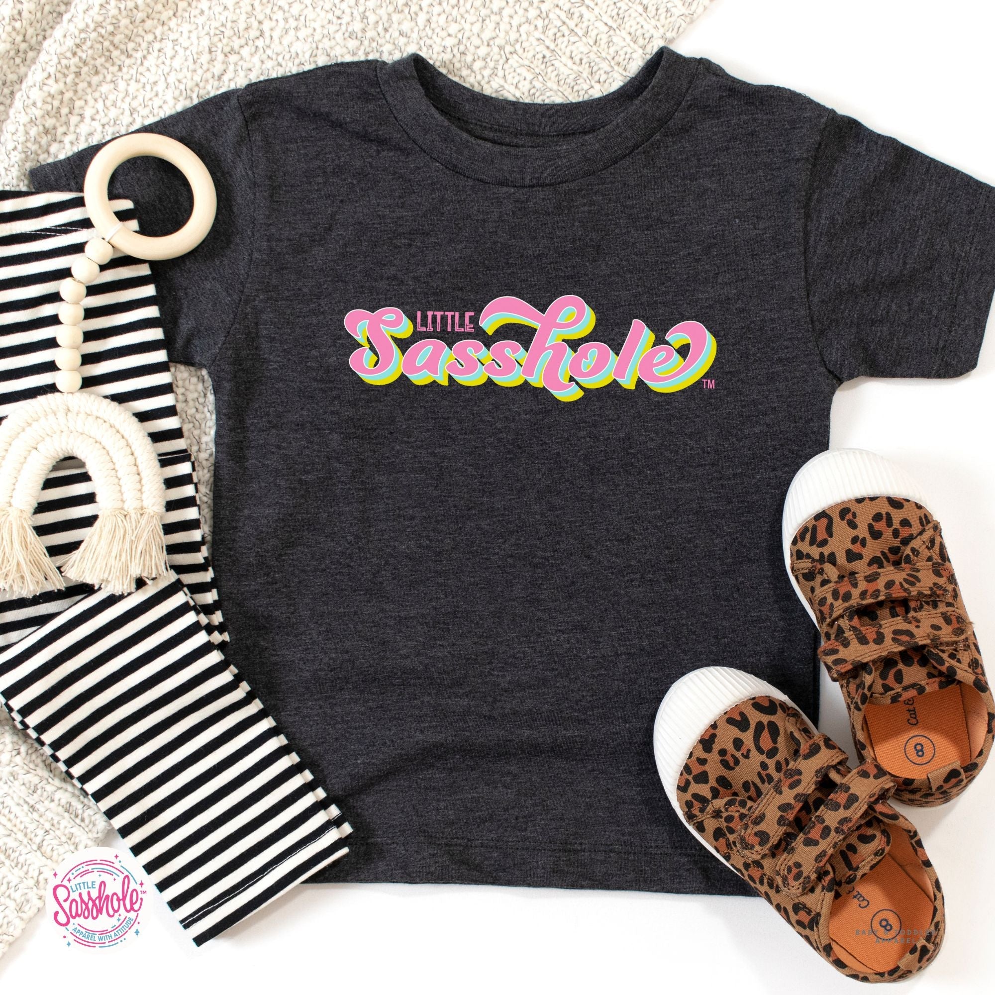 Sass in Small Packages: Little Sasshole™ Toddler Shirt - Funny Graphic Tee by Sasshole® Clothing