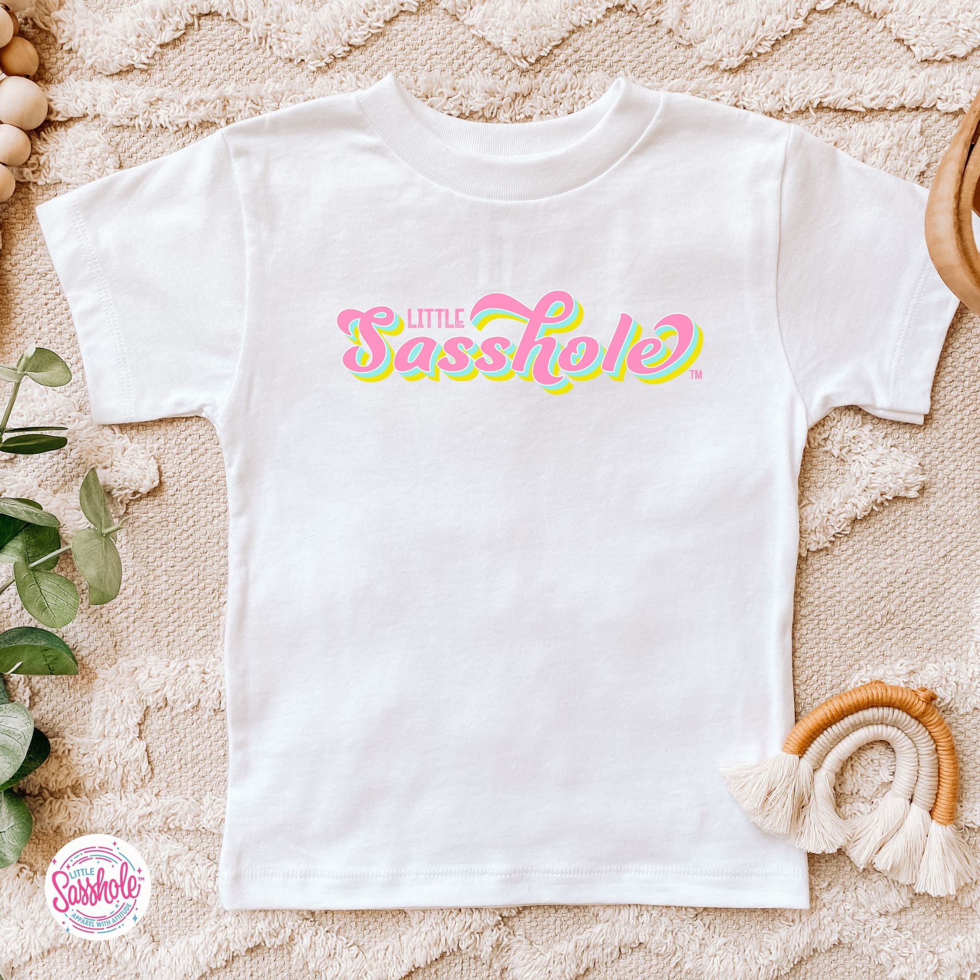 Sass in Small Packages: Little Sasshole™ Toddler Shirt - Funny Graphic Tee by Sasshole® Clothing
