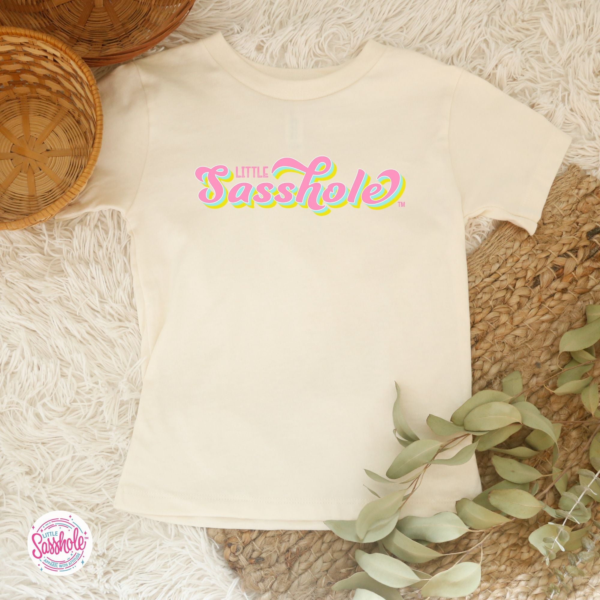 Image of Sass in Small Packages: Little Sasshole™ Toddler Shirt - Funny Graphic Tee by Sasshole® Clothing