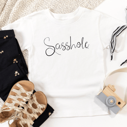 Image of Sass, style, and a whole lot of attitude – our Sasshole® Toddler T-shirts have it all! - Funny Graphic Tee by Sasshole® Clothing