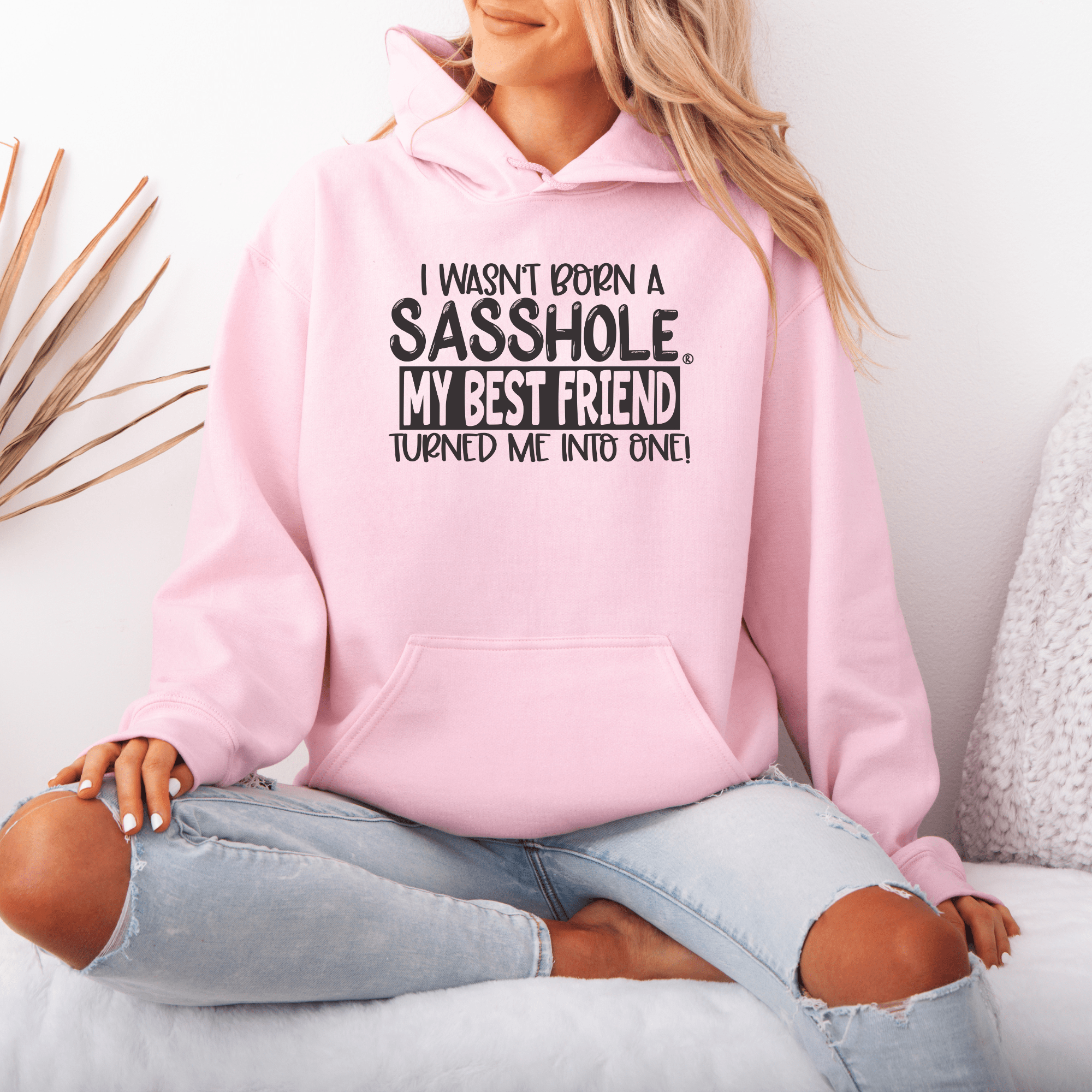 Image of Sasshole® Best Friend Edition - Women's Hoodie - Funny Graphic Tee by Sasshole® Clothing