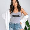 Sasshole® Bold Basics Women's Tank Top - Effortlessly Edgy - Funny Graphic Tee by Sasshole® Clothing