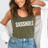 Sasshole® Bold Basics Women's Tank Top - Effortlessly Edgy - Funny Graphic Tee by Sasshole® Clothing