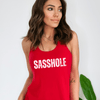 Sasshole® Bold Basics Women's Tank Top - Effortlessly Edgy - Funny Graphic Tee by Sasshole® Clothing