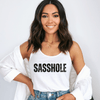 Sasshole® Bold Basics Women's Tank Top - Effortlessly Edgy - Funny Graphic Tee by Sasshole® Clothing