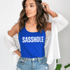 Sasshole® Bold Basics Women's Tank Top - Effortlessly Edgy - Funny Graphic Tee by Sasshole® Clothing