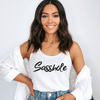 Sasshole® Bold Script Women's Tank Top - Confidently Chic - Funny Graphic Tee by Sasshole® Clothing