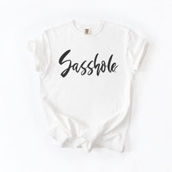 Image of Sasshole® Classic Logo T-Shirt – Bold Women’s Graphic Tee – Funny & Fierce Comfort Fit Statement Shirt - Funny Graphic Tee by Sasshole® Clothing