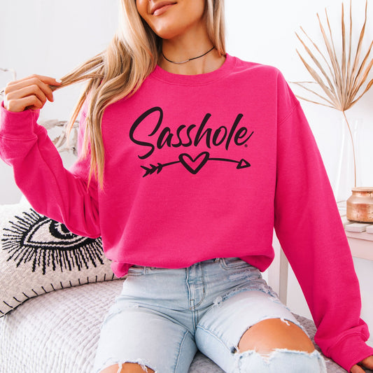 Sasshole® Couture: Trendsetting Women's Sweatshirt - Funny Graphic Tee by Sasshole® Clothing