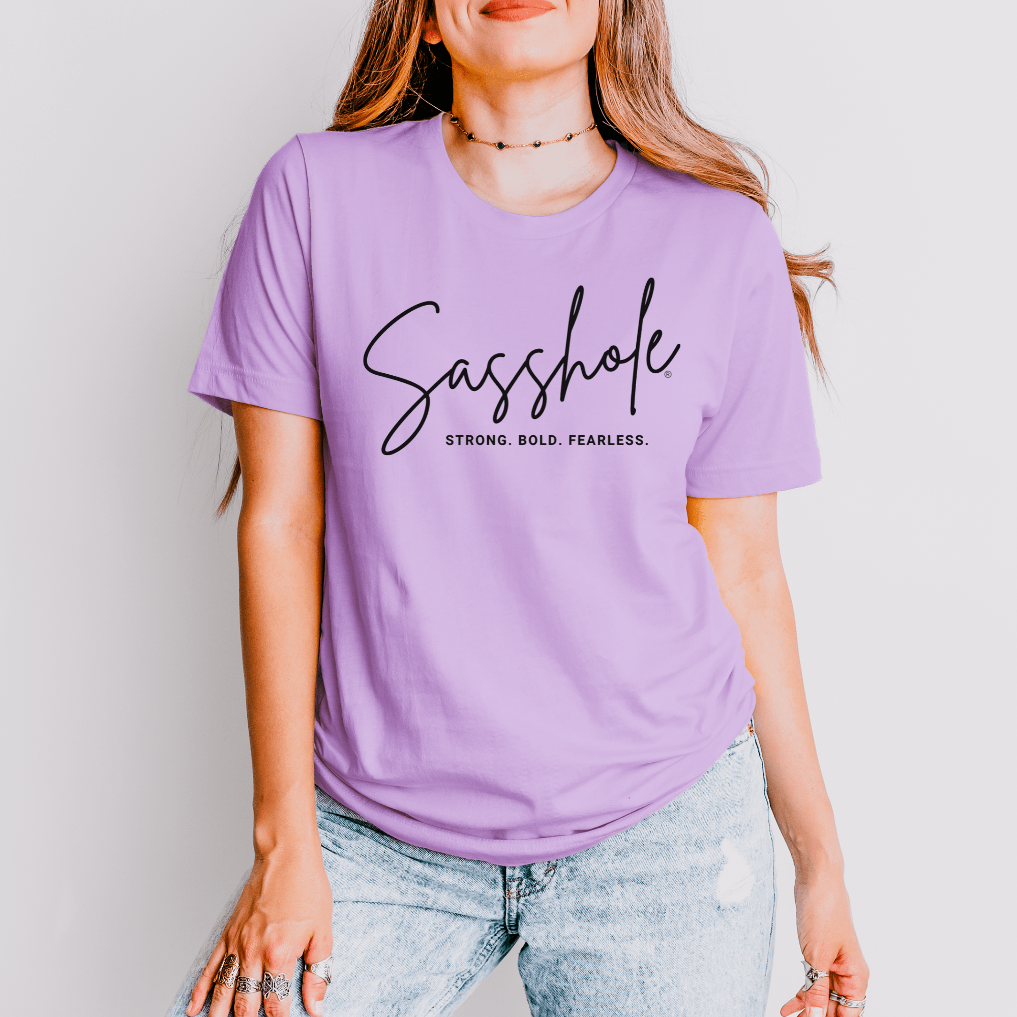 Image of Sasshole® Empowerment Shirt - Strong, Bold, Fearless Women's T-shirt - Funny Graphic Tee by Sasshole® Clothing