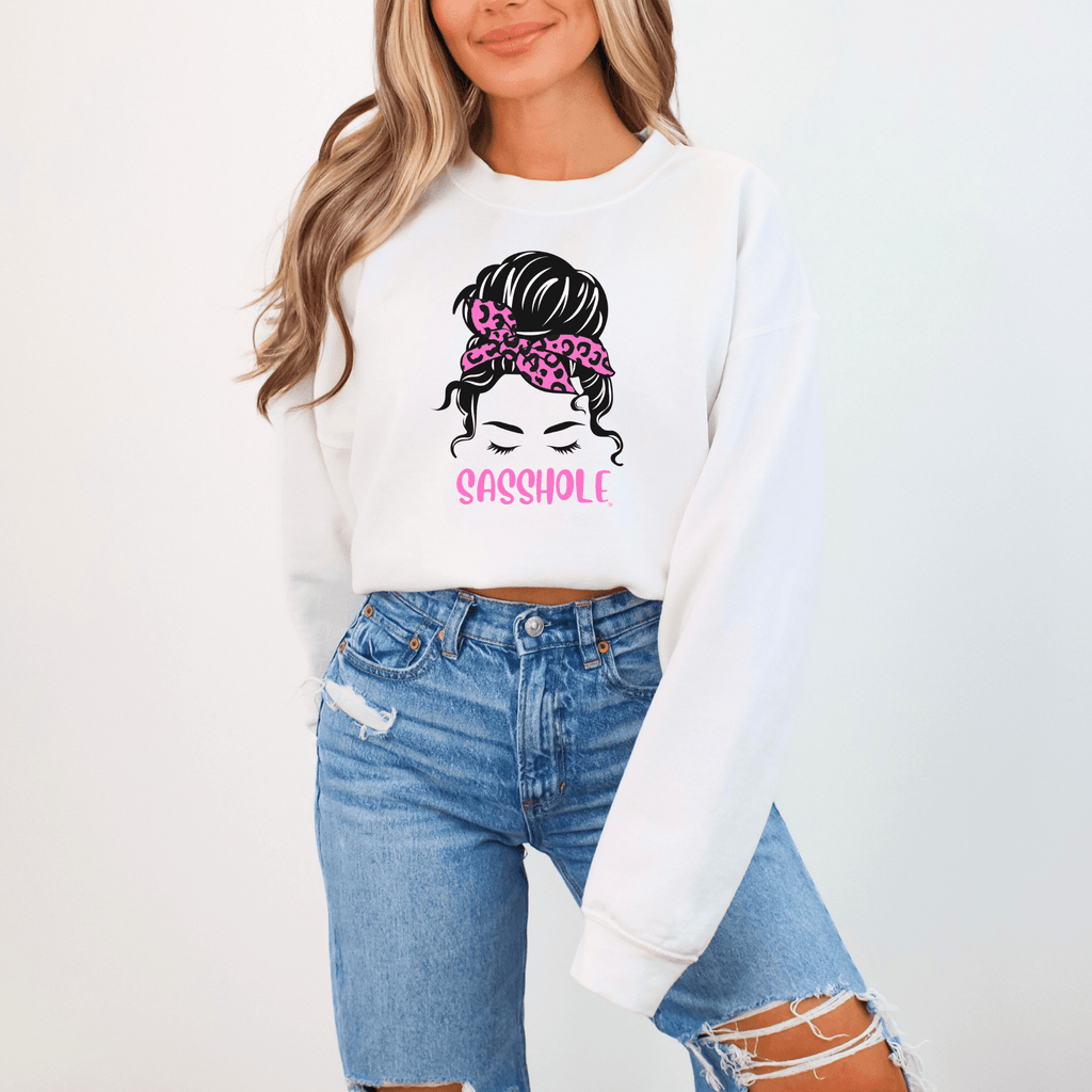 Sasshole® Icon Women's Sweatshirt - Fierce & Fabulous - Funny Graphic Tee by Sasshole® Clothing