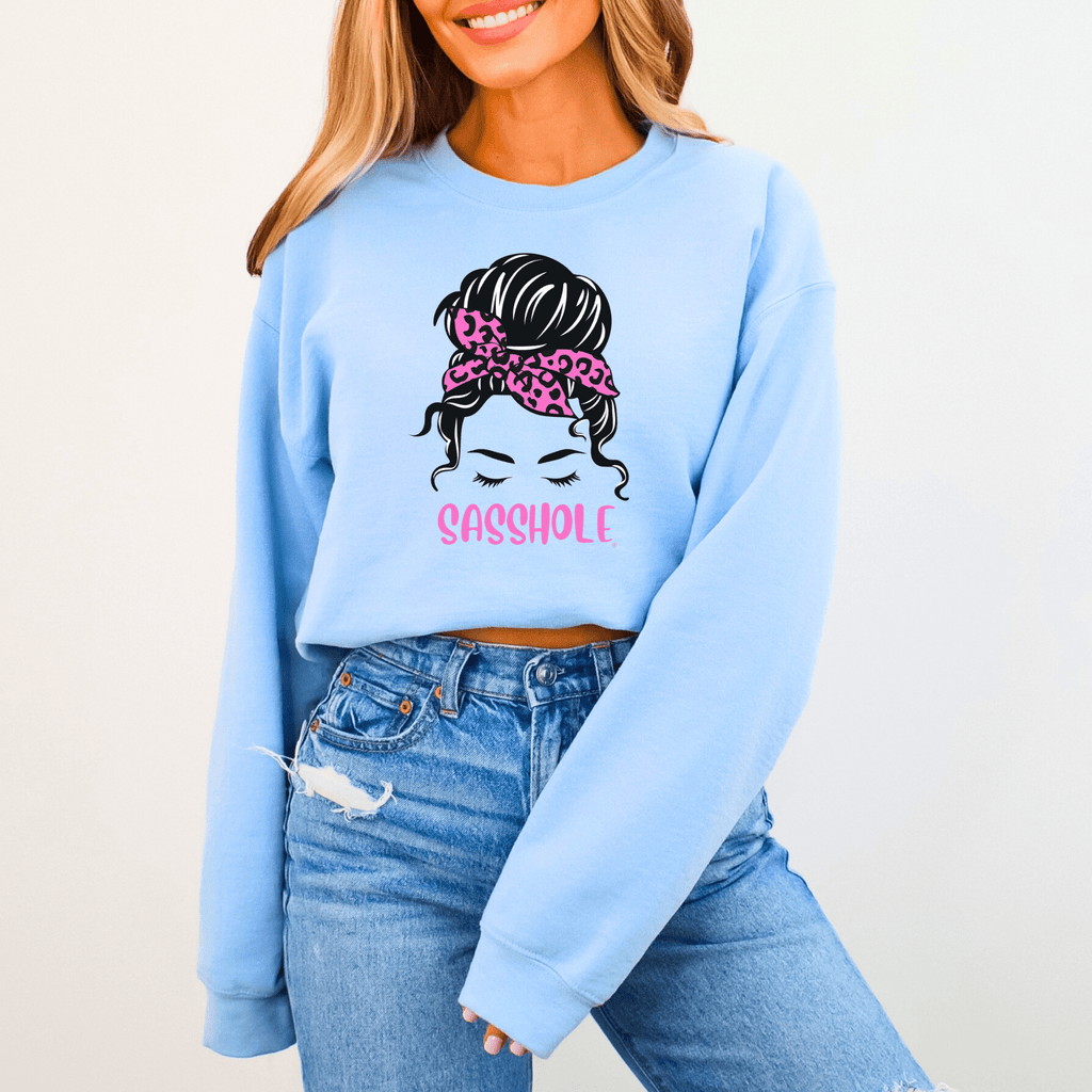 Sasshole® Icon Women's Sweatshirt - Fierce & Fabulous - Funny Graphic Tee by Sasshole® Clothing