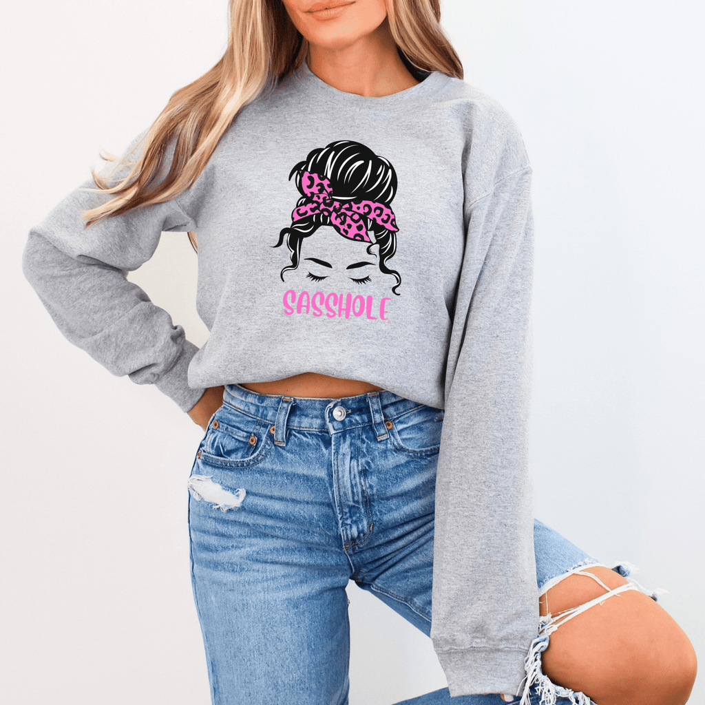 Sasshole® Icon Women's Sweatshirt - Fierce & Fabulous - Funny Graphic Tee by Sasshole® Clothing
