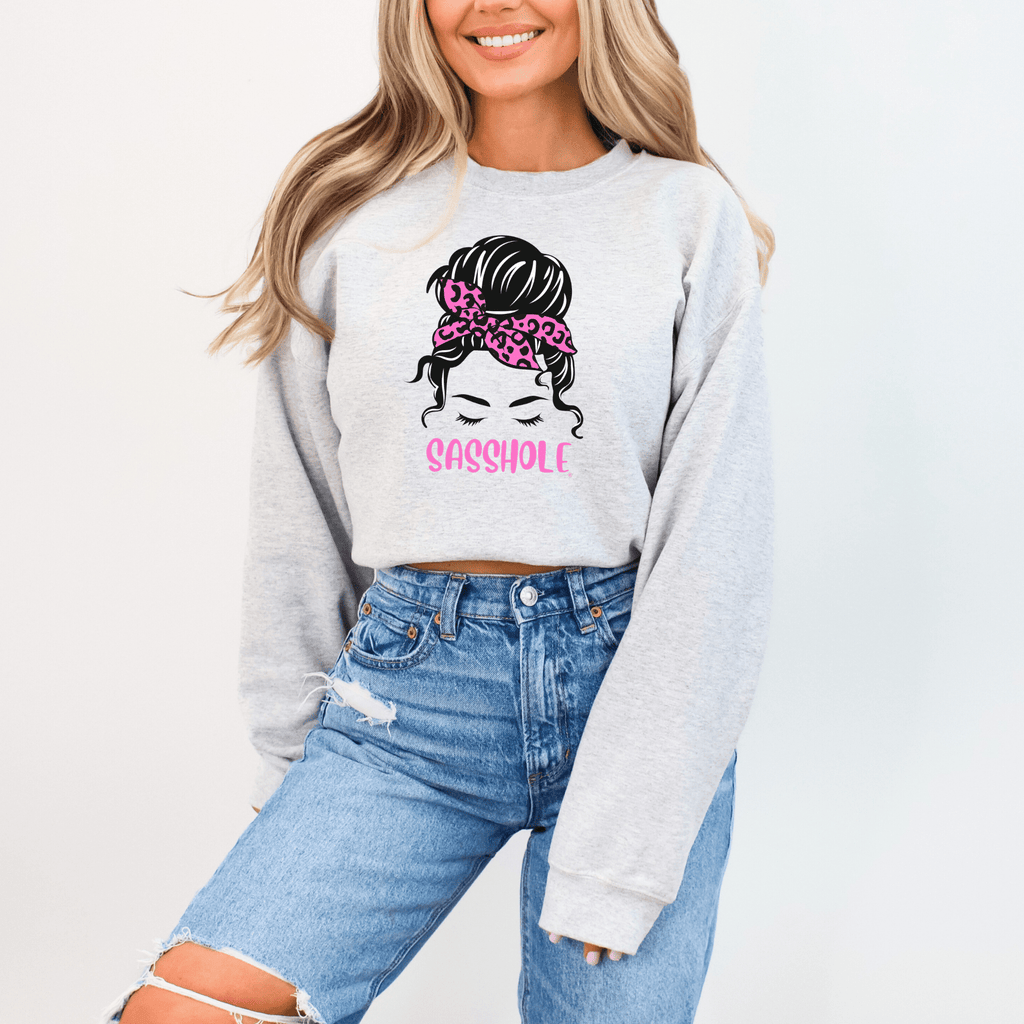 Sasshole® Icon Women's Sweatshirt - Fierce & Fabulous - Funny Graphic Tee by Sasshole® Clothing