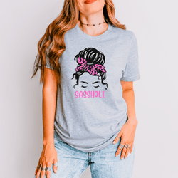 Image of Sasshole® Leopard Bandana T-Shirt - Bold, Chic, and Sassy Style - Funny Graphic Tee by Sasshole® Clothing