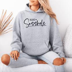 Image of Sasshole® Mama Mode: Bold Mom Hoodies - Funny Graphic Tee by Sasshole® Clothing