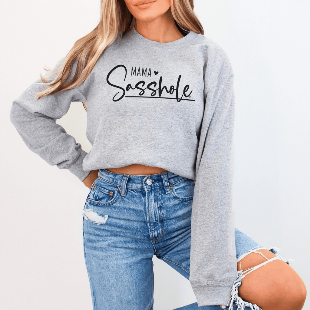 Sasshole® Mama Mode: Sweatshirt for Bold Mom's - Funny Graphic Tee by Sasshole® Clothing