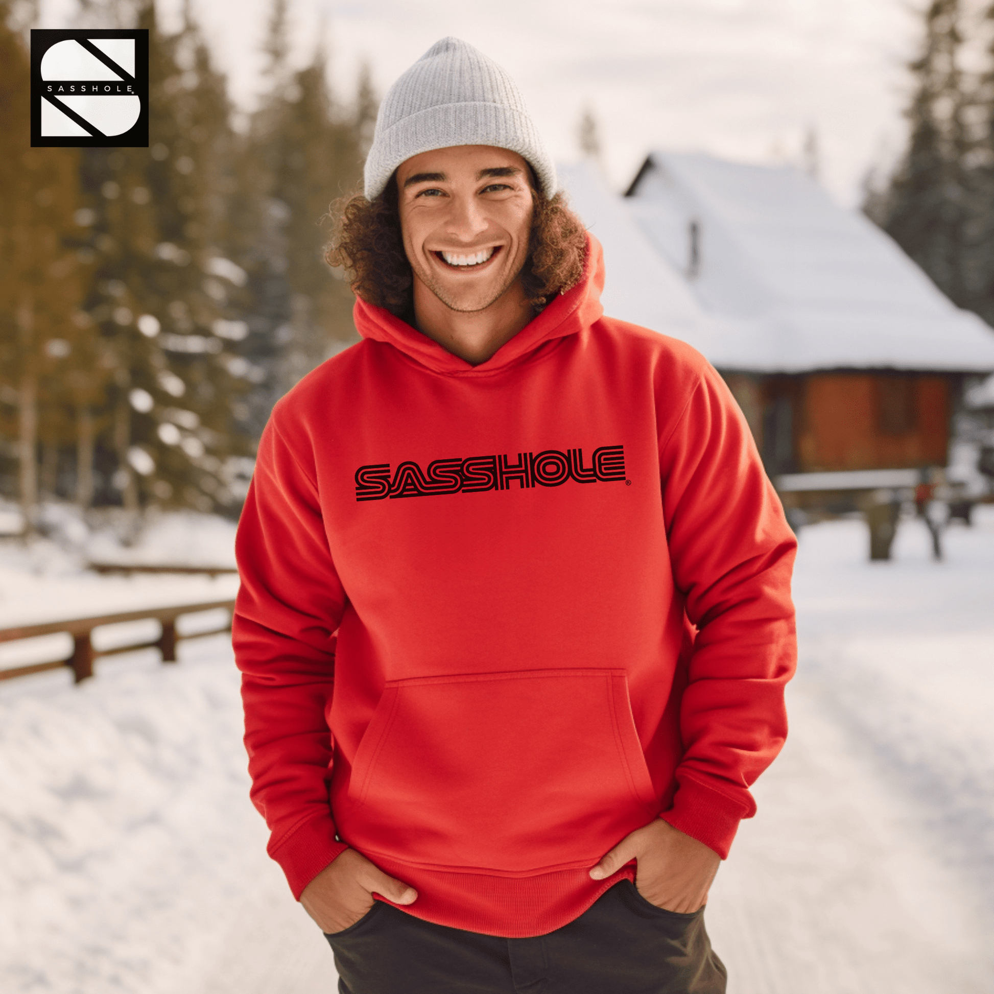 Sasshole Royalty: Crown Yourself in Confidence Men's Graphic Hoodie - Funny Graphic Tee by Sasshole® Clothing