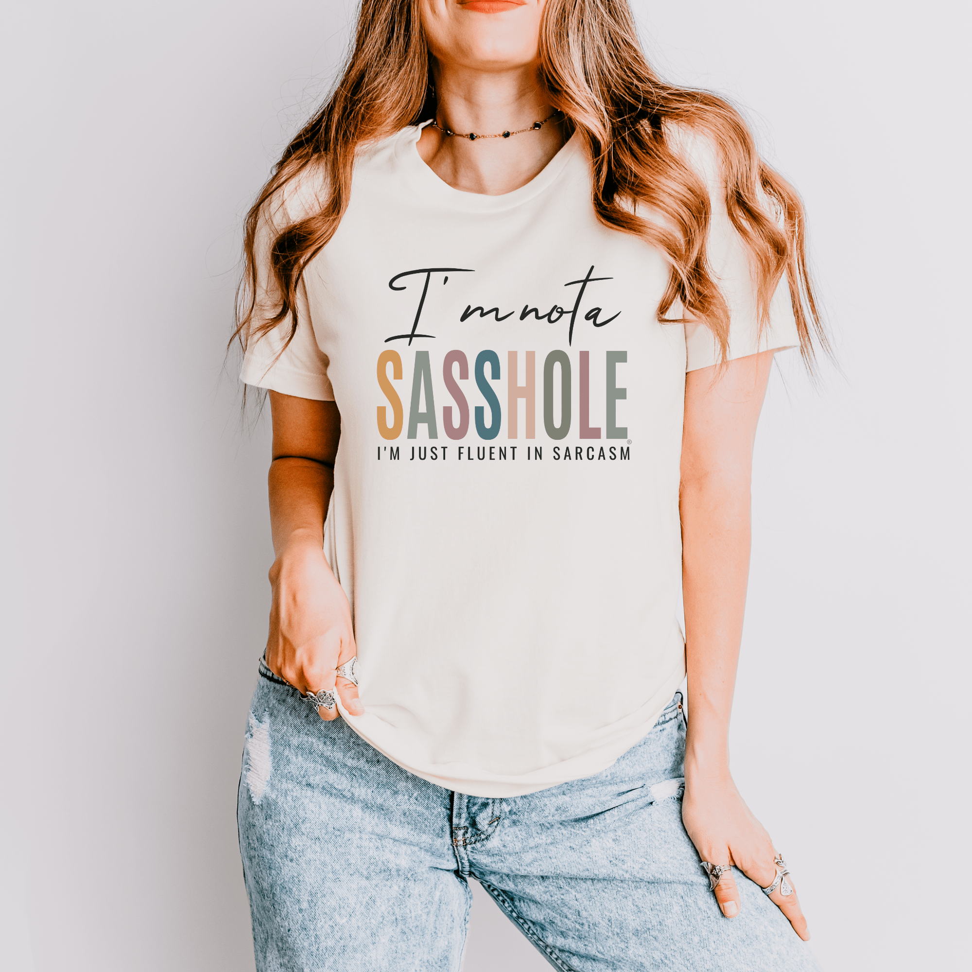 Image of Sasshole® Sarcasm Extraordinaire Tee: Mastery Unveiled Women's Shirt - Funny Graphic Tee by Sasshole® Clothing