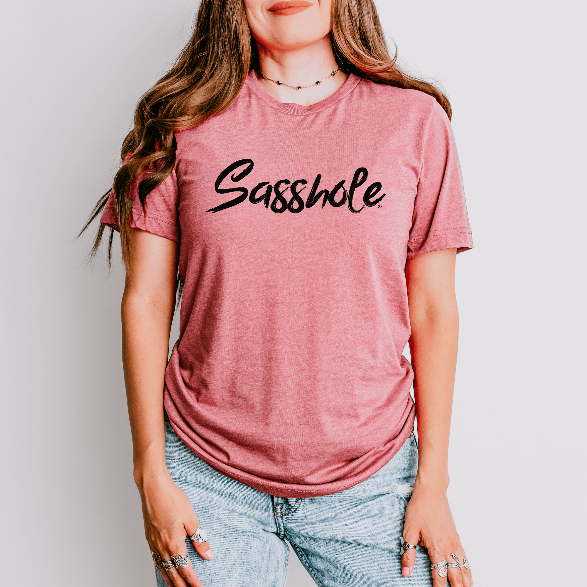 Image of Sasshole® Signature Women's T-Shirt: Simple, Bold, and Sassy - Funny Graphic Tee by Sasshole® Clothing