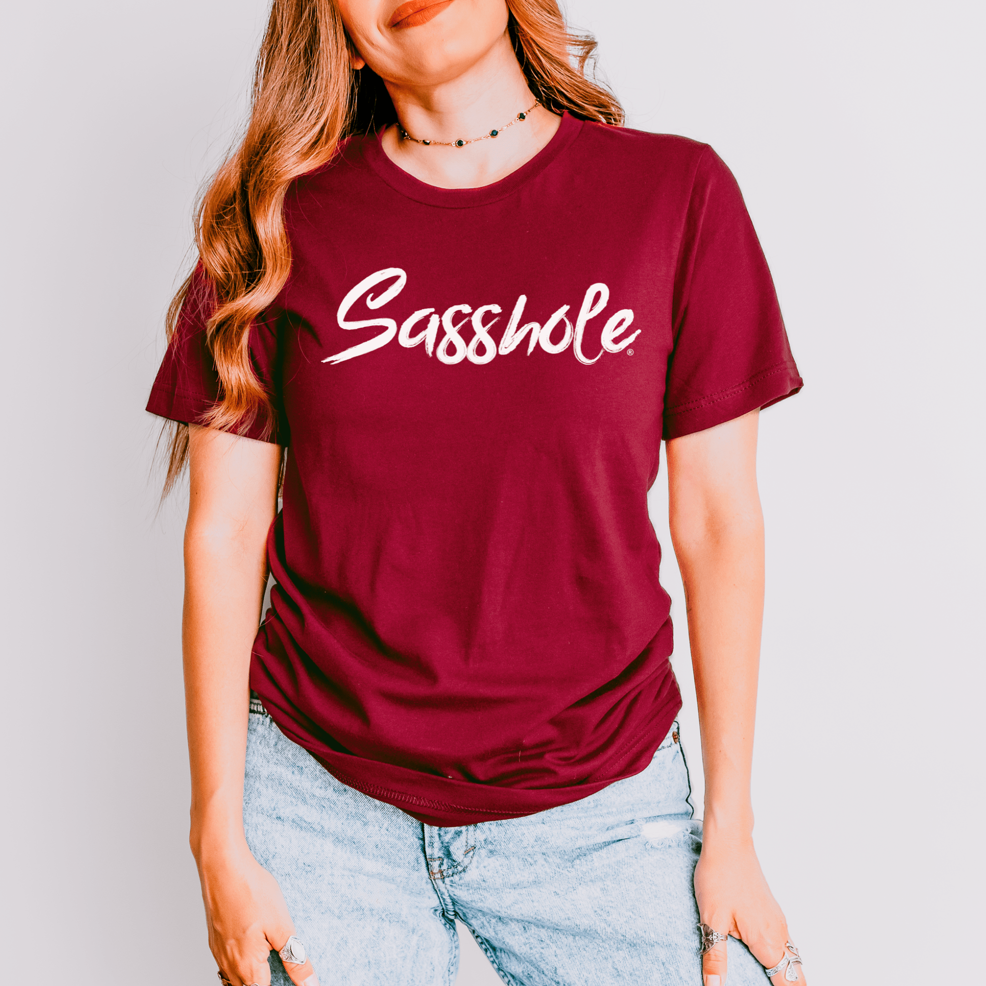 Image of Sasshole® Signature Women's T-Shirt: Simple, Bold, and Sassy - Funny Graphic Tee by Sasshole® Clothing