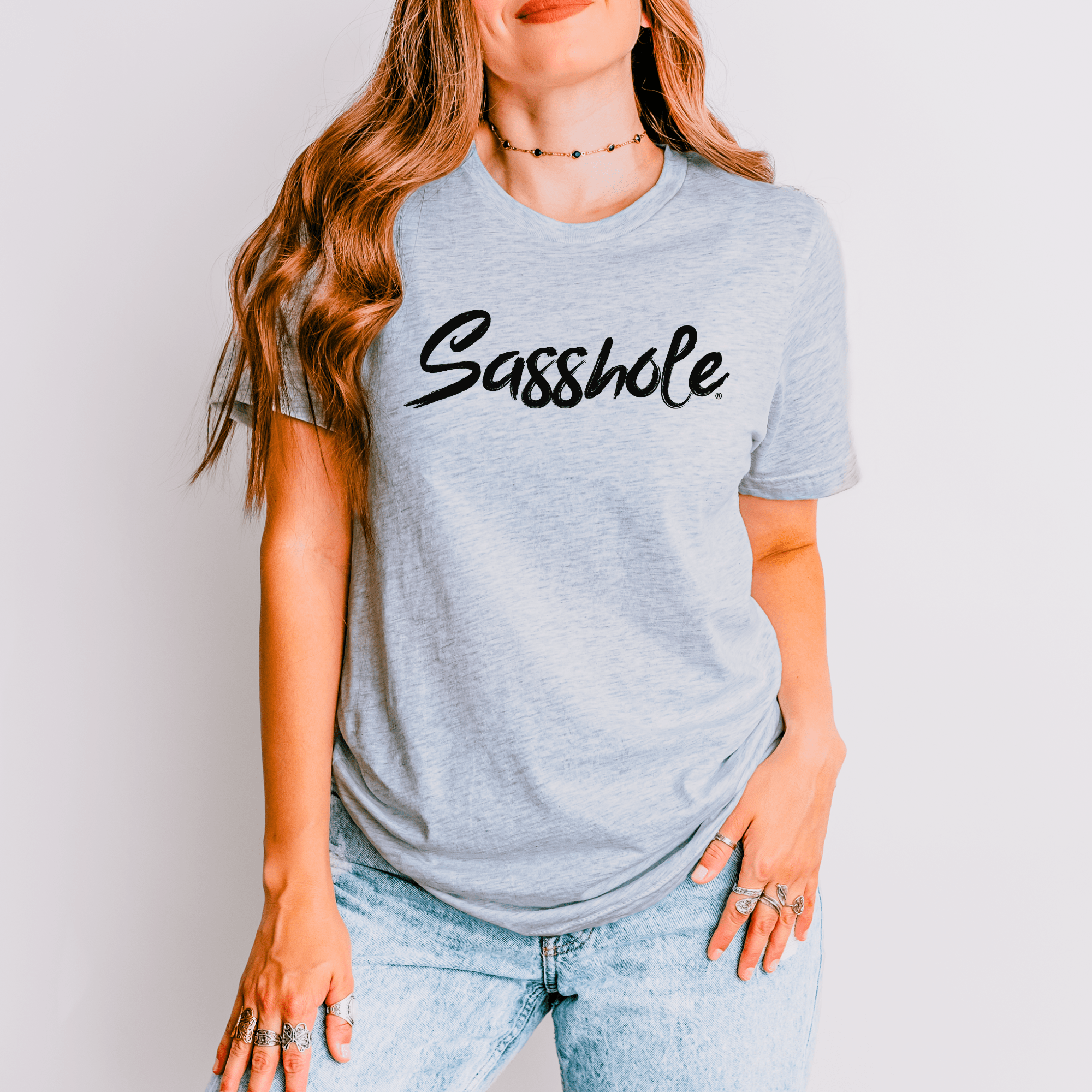 Image of Sasshole® Signature Women's T-Shirt: Simple, Bold, and Sassy - Funny Graphic Tee by Sasshole® Clothing