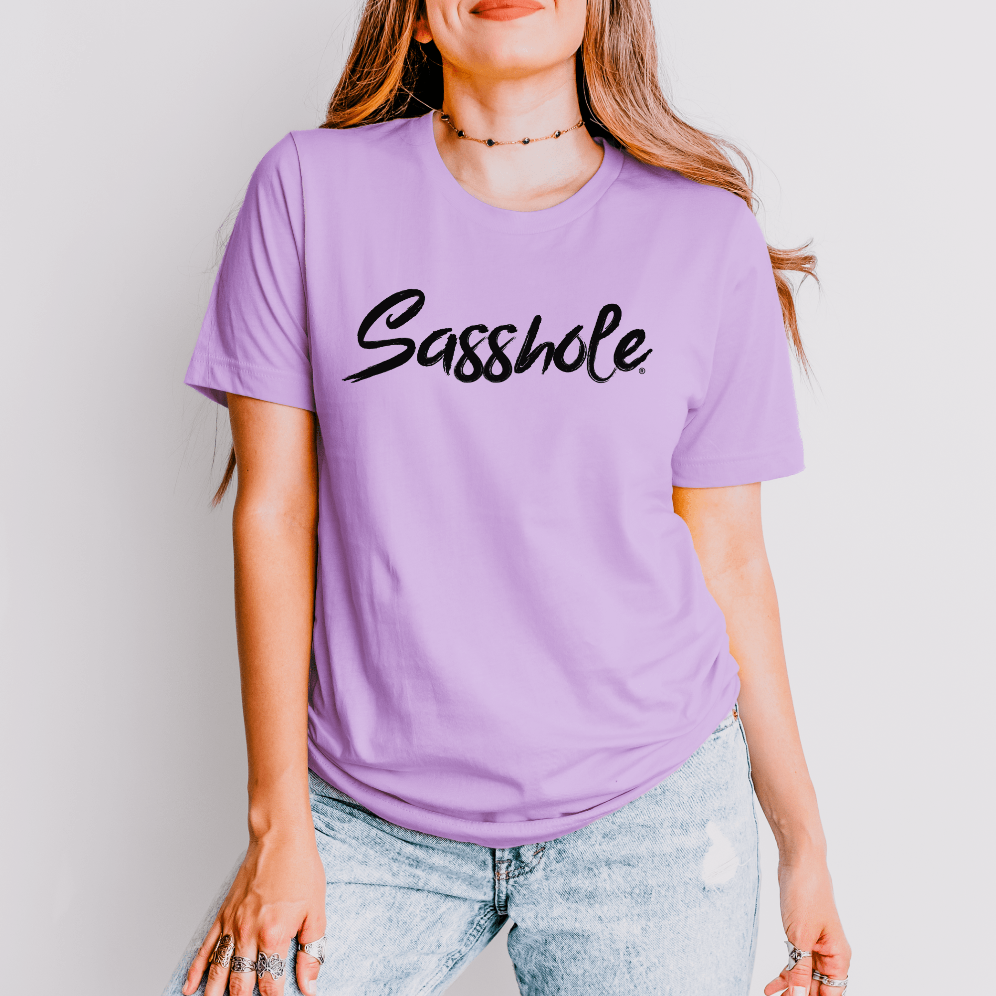 Image of Sasshole® Signature Women's T-Shirt: Simple, Bold, and Sassy - Funny Graphic Tee by Sasshole® Clothing