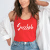 Sasshole® Signature Women's Tank Top - Boldly Simple, Simply Bold - Funny Graphic Tee by Sasshole® Clothing