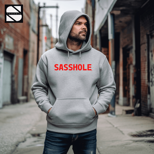 Sasshole Statement: Men's Urban Swagger Hoodie - Funny Graphic Tee by Sasshole® Clothing