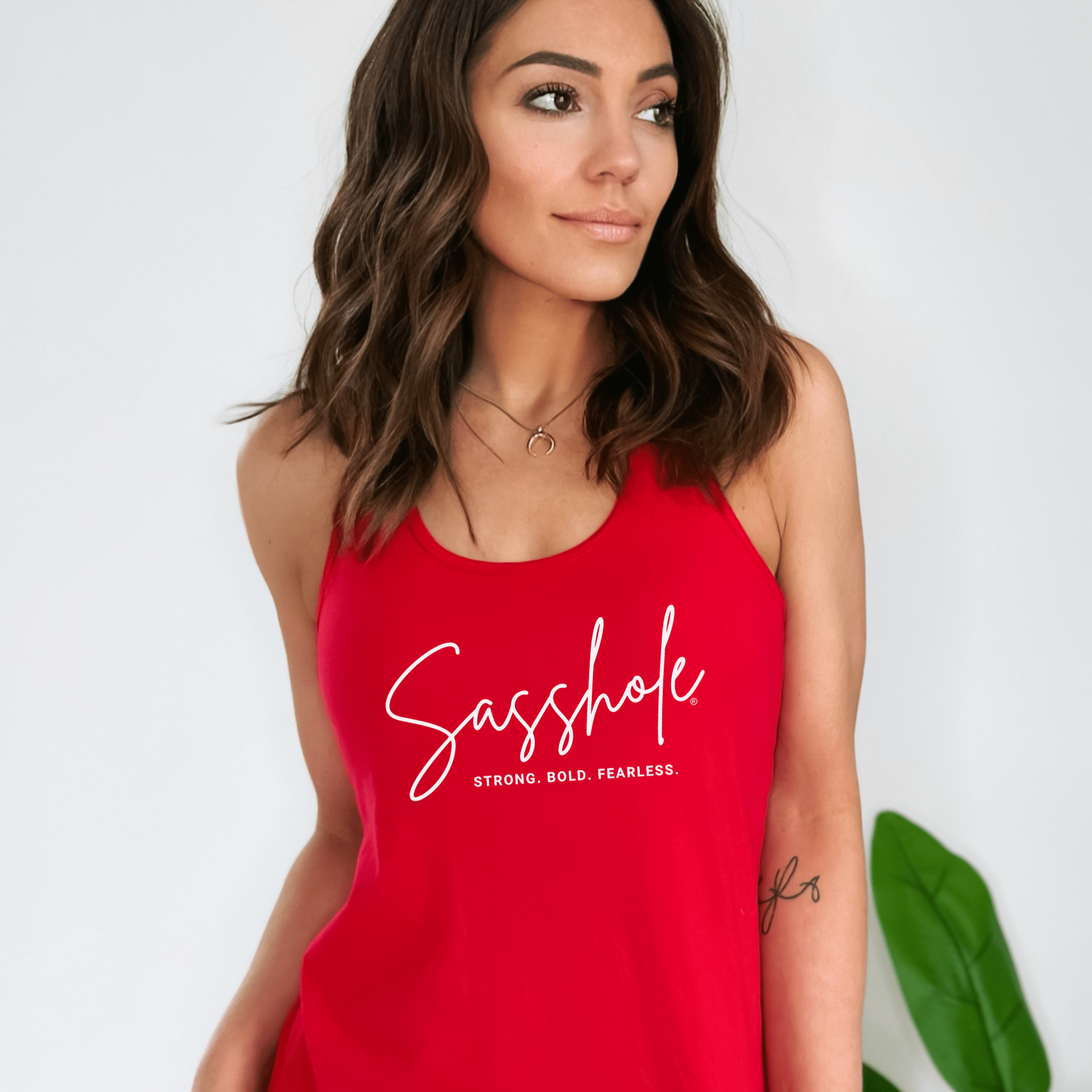 Image of Sasshole® Women's Tank Top - Strong, Bold, Fearless Women's Style - Funny Graphic Tee by Sasshole® Clothing