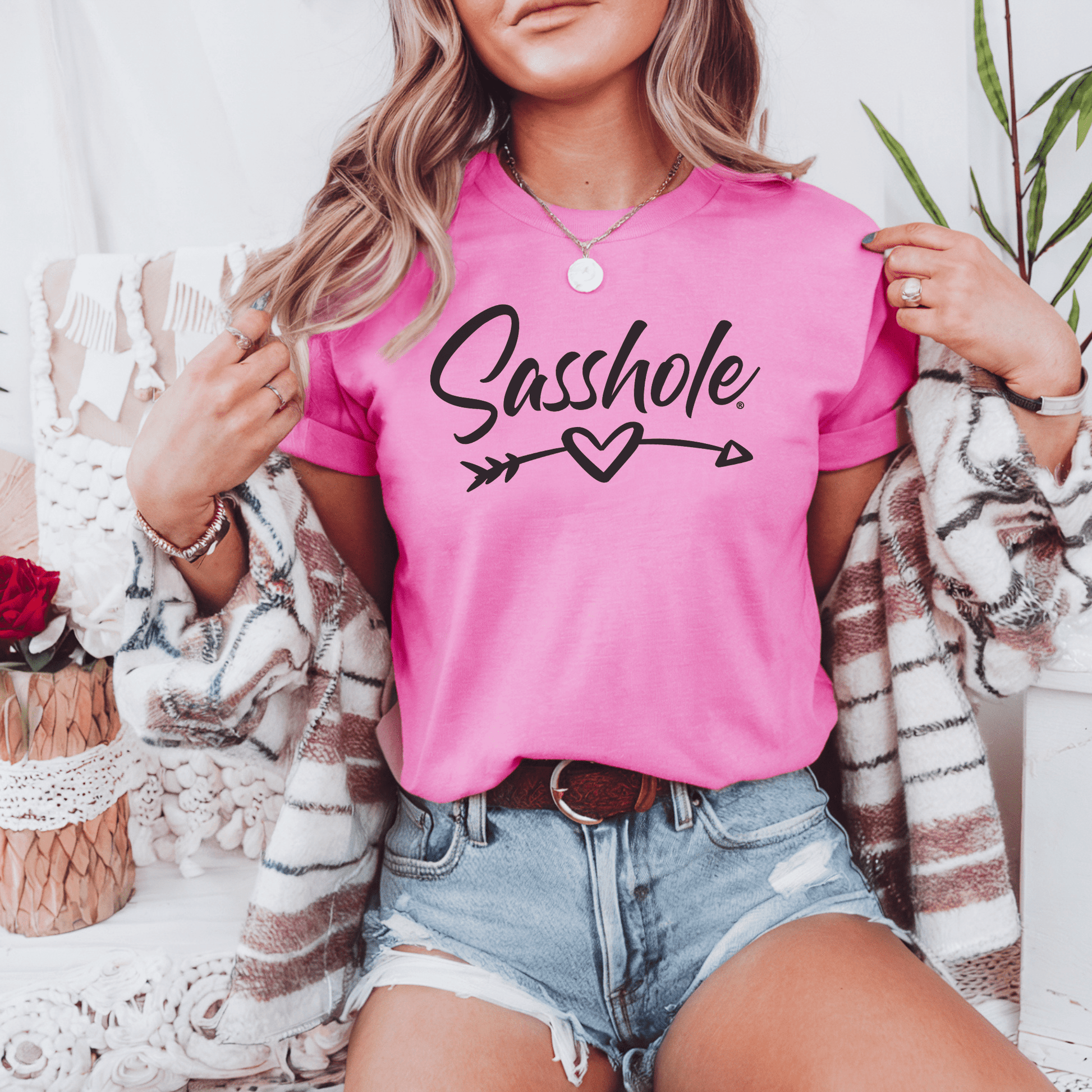 Sasshole® Women's Valentine's T-Shirt - Cute, Bold, and Full of Love - Funny Graphic Tee by Sasshole® Clothing