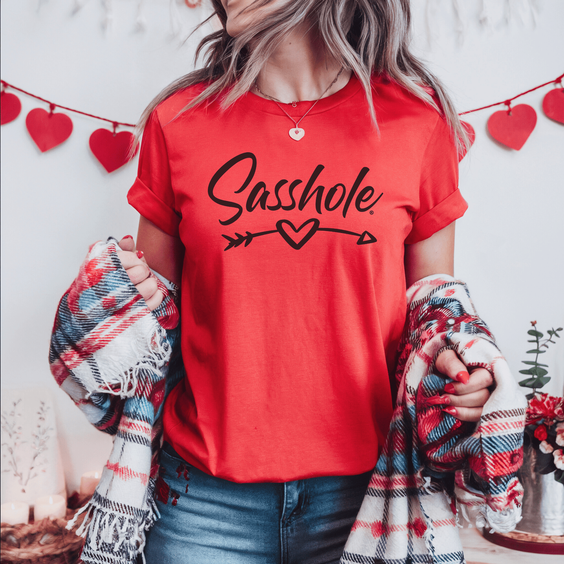 Sasshole® Women's Valentine's T-Shirt - Cute, Bold, and Full of Love - Funny Graphic Tee by Sasshole® Clothing