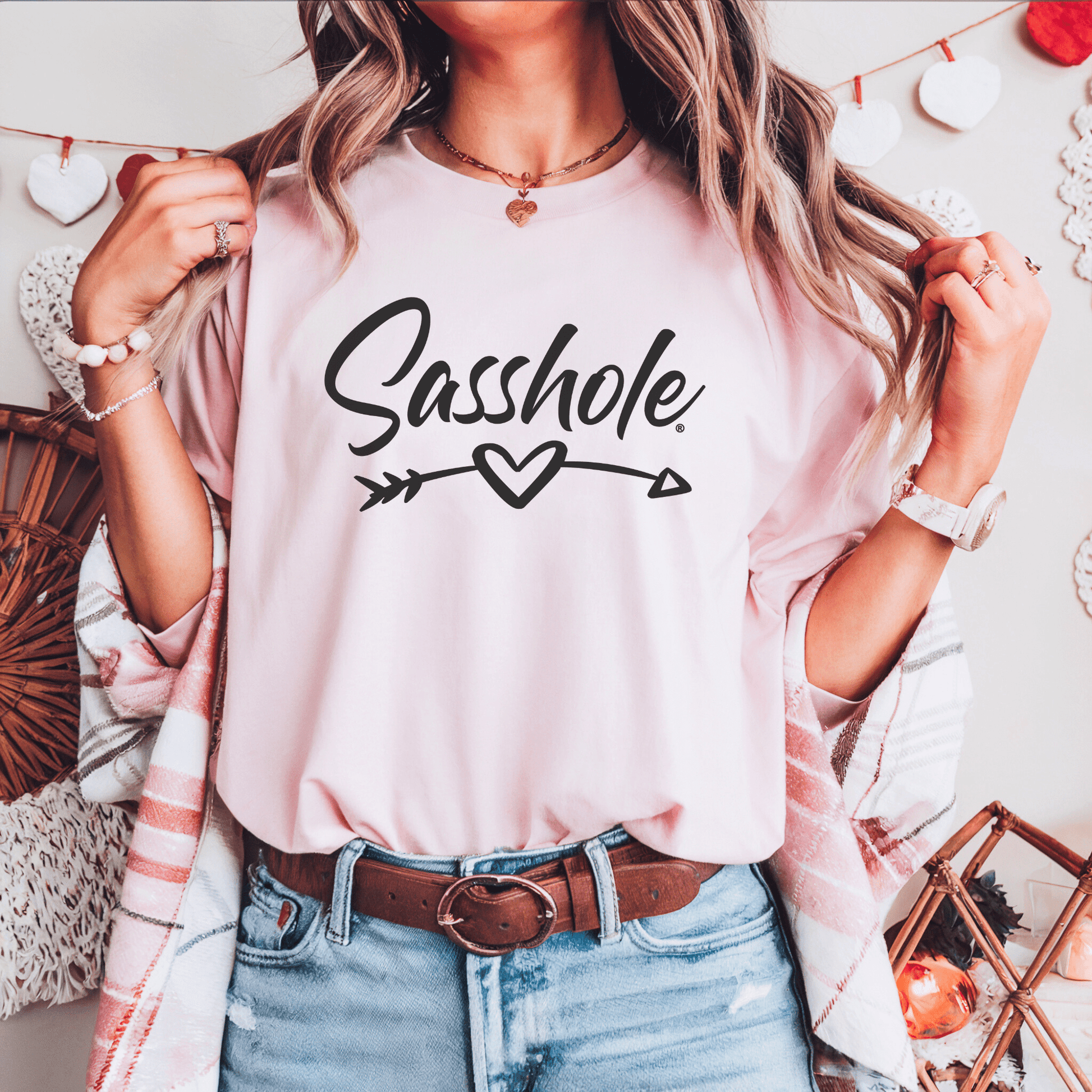 Sasshole® Women's Valentine's T-Shirt - Cute, Bold, and Full of Love - Funny Graphic Tee by Sasshole® Clothing