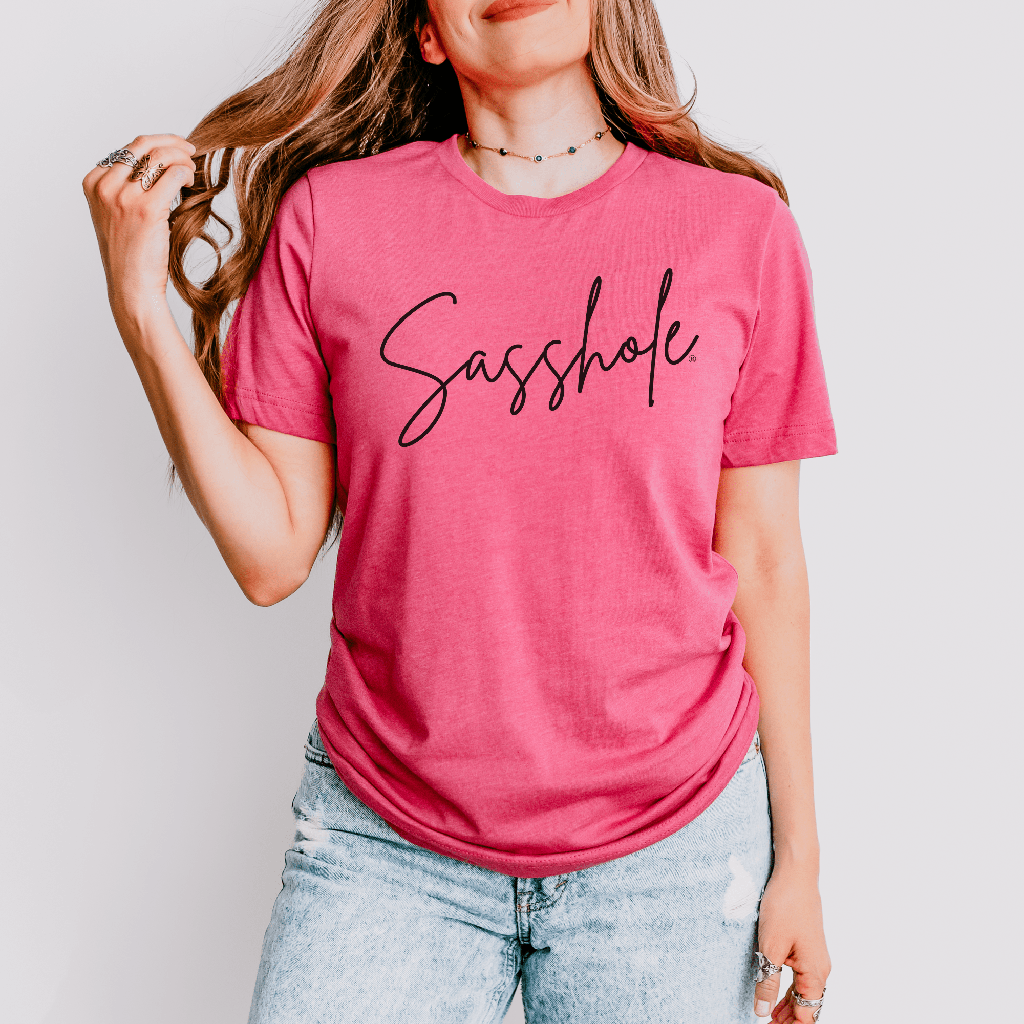 Sassitude in Style: Playful Women's Sasshole® T-shirt - Funny Graphic Tee by Sasshole® Clothing