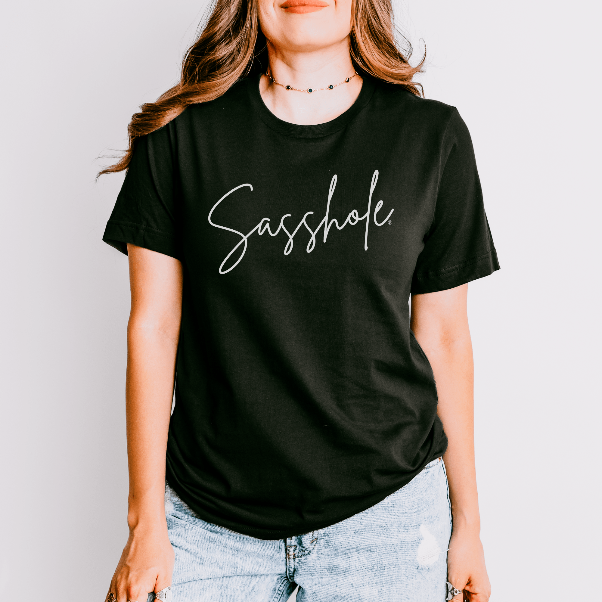 Sassitude in Style: Playful Women's Sasshole® T-shirt - Funny Graphic Tee by Sasshole® Clothing