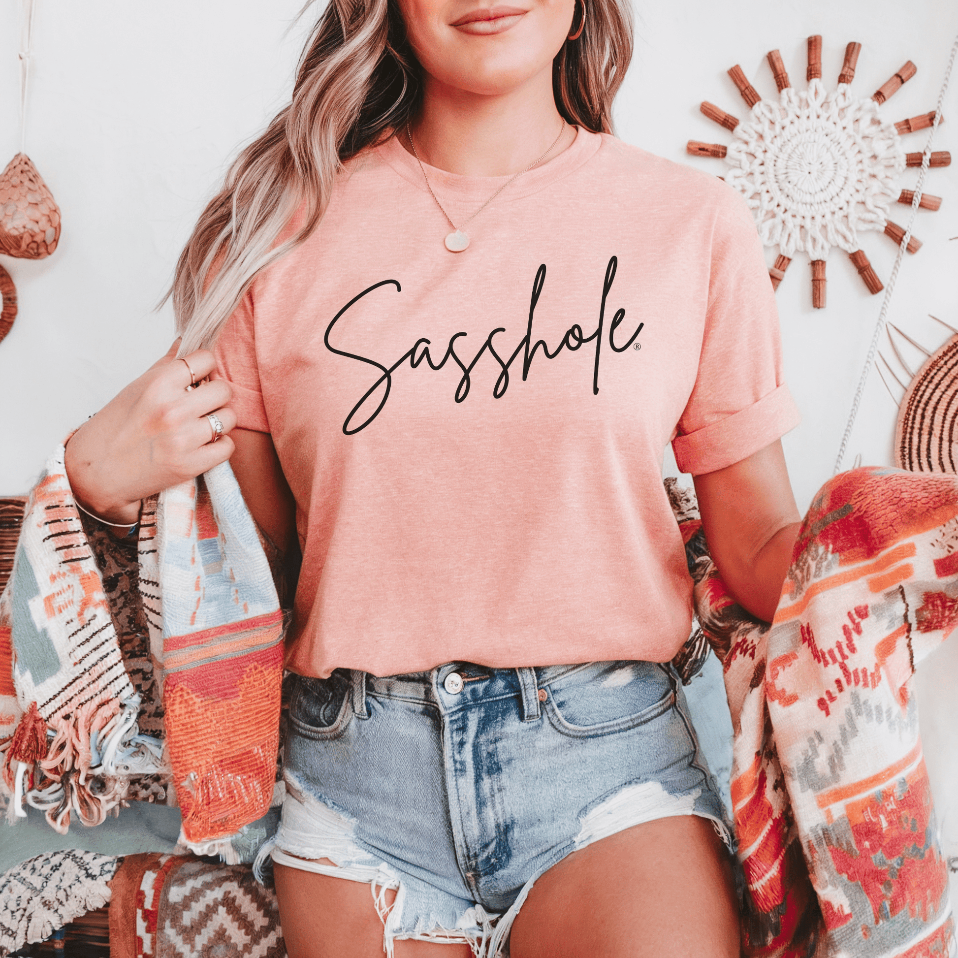 Sassitude in Style: Playful Women's Sasshole® T-shirt - Funny Graphic Tee by Sasshole® Clothing