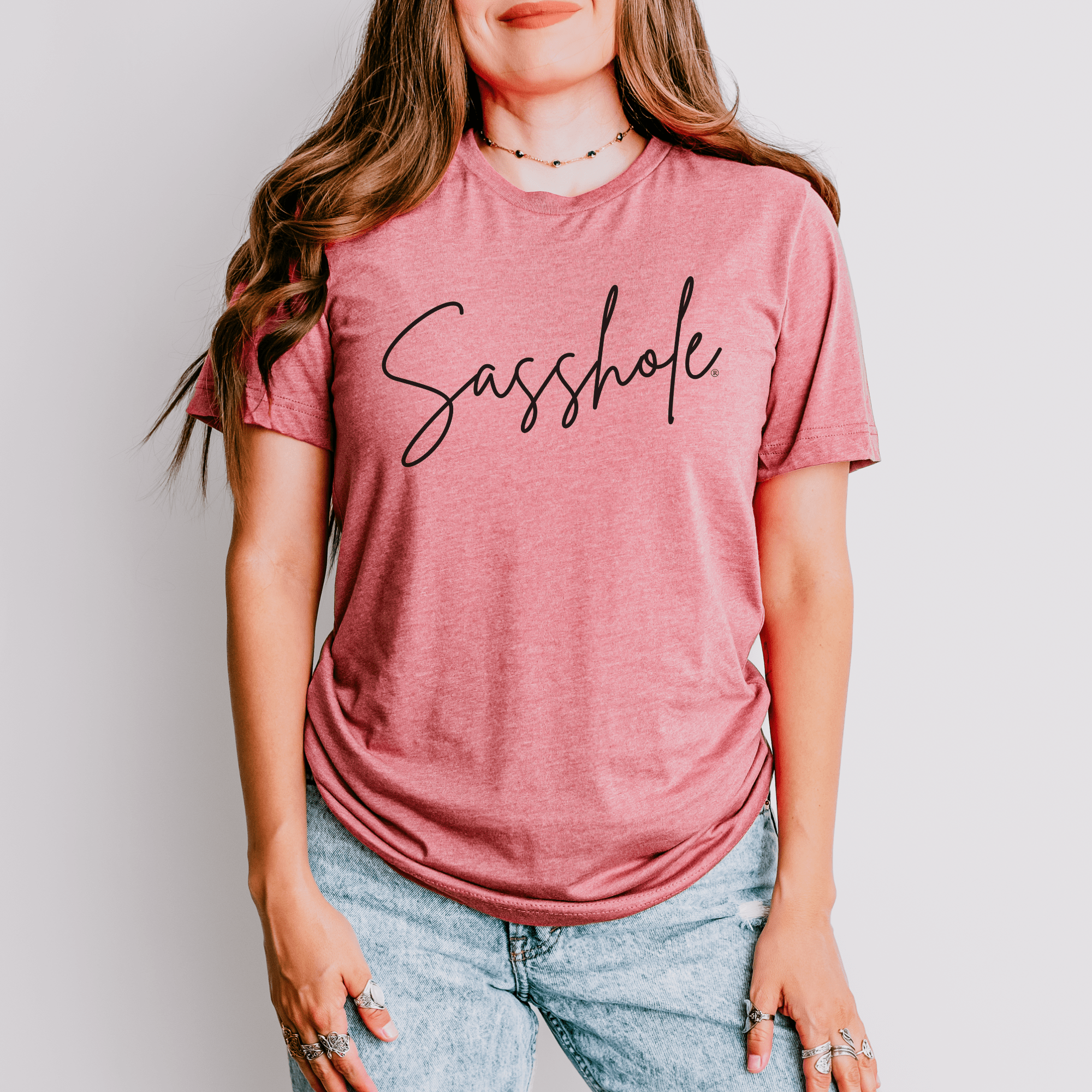 Sassitude in Style: Playful Women's Sasshole® T-shirt - Funny Graphic Tee by Sasshole® Clothing