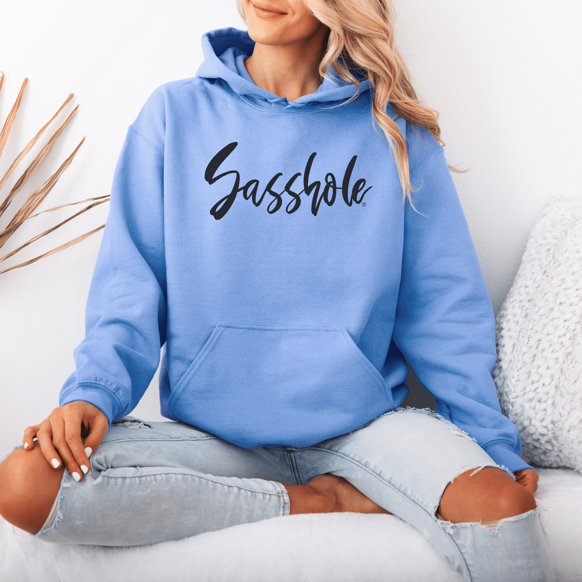 Sassitude in Style: Women's Trendsetting Hoodie - Funny Graphic Tee by Sasshole® Clothing