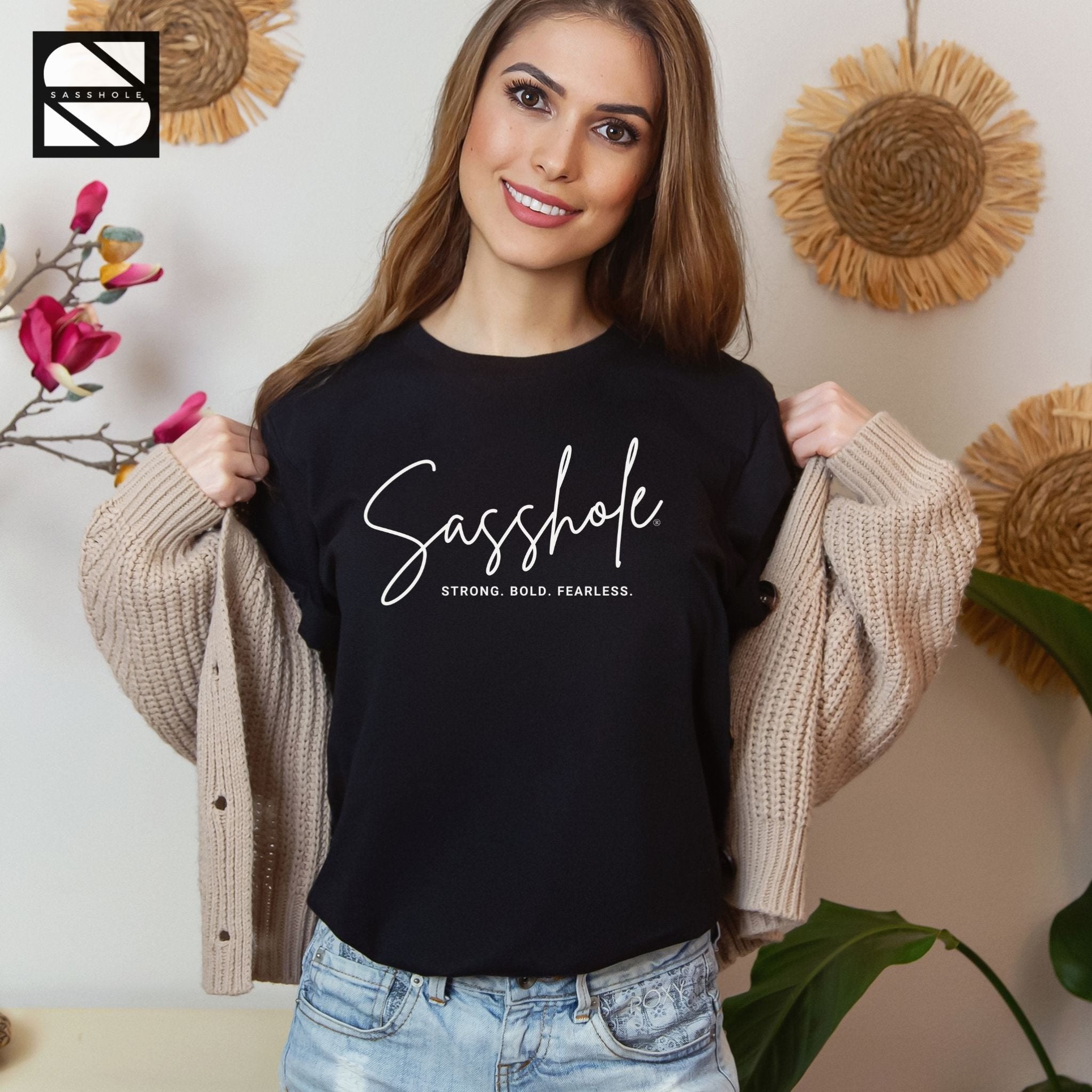 Image of Sassy and Confident: Our Women's Sasshole® T-Shirt - Funny Graphic Tee by Sasshole® Clothing