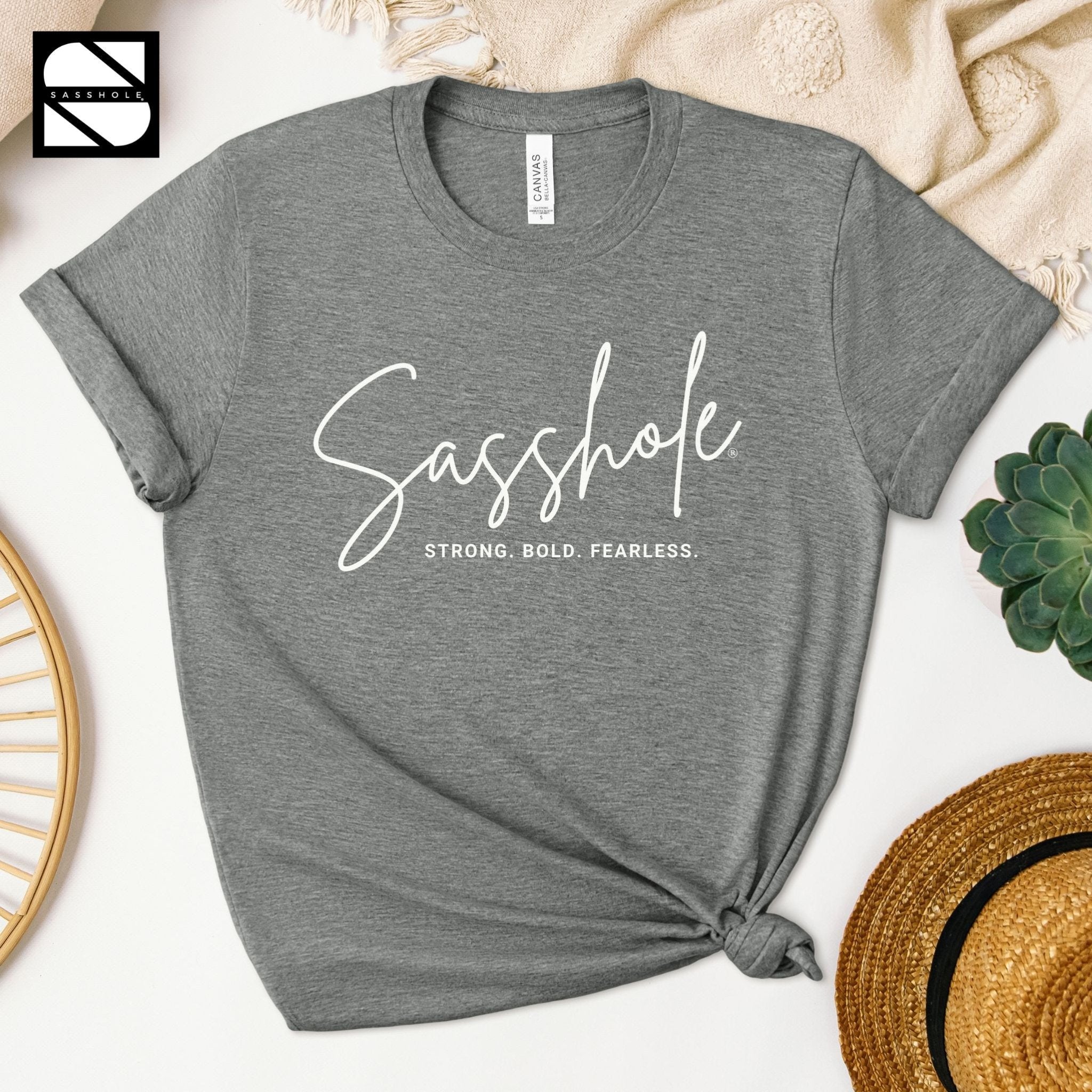 Image of Sassy and Confident: Our Women's Sasshole® T-Shirt - Funny Graphic Tee by Sasshole® Clothing