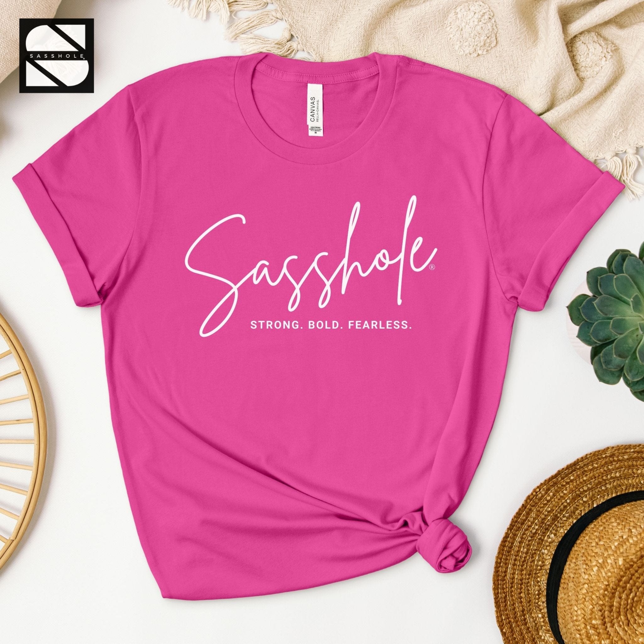 Image of Sassy and Confident: Our Women's Sasshole® T-Shirt - Funny Graphic Tee by Sasshole® Clothing
