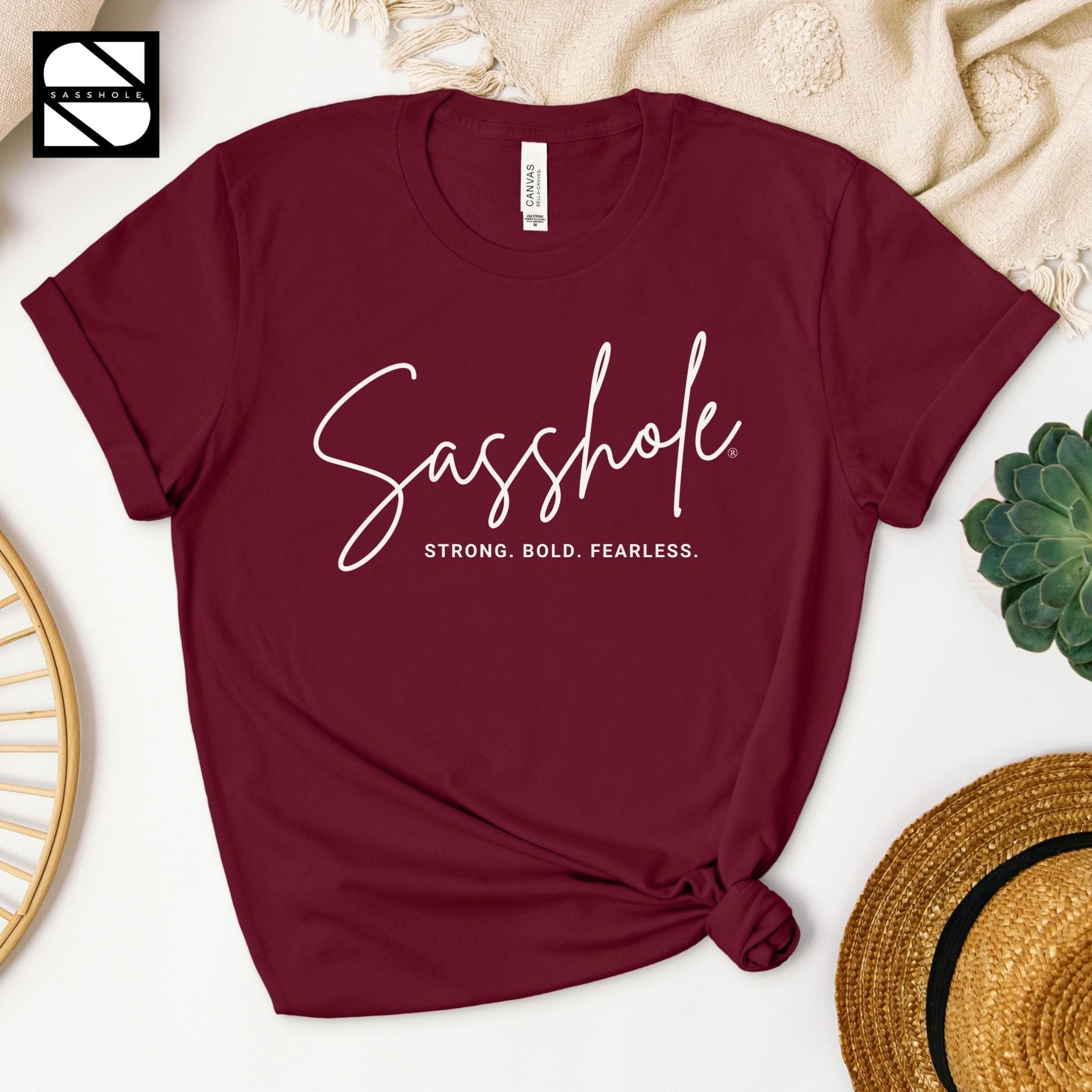 Image of Sassy and Confident: Our Women's Sasshole® T-Shirt - Funny Graphic Tee by Sasshole® Clothing