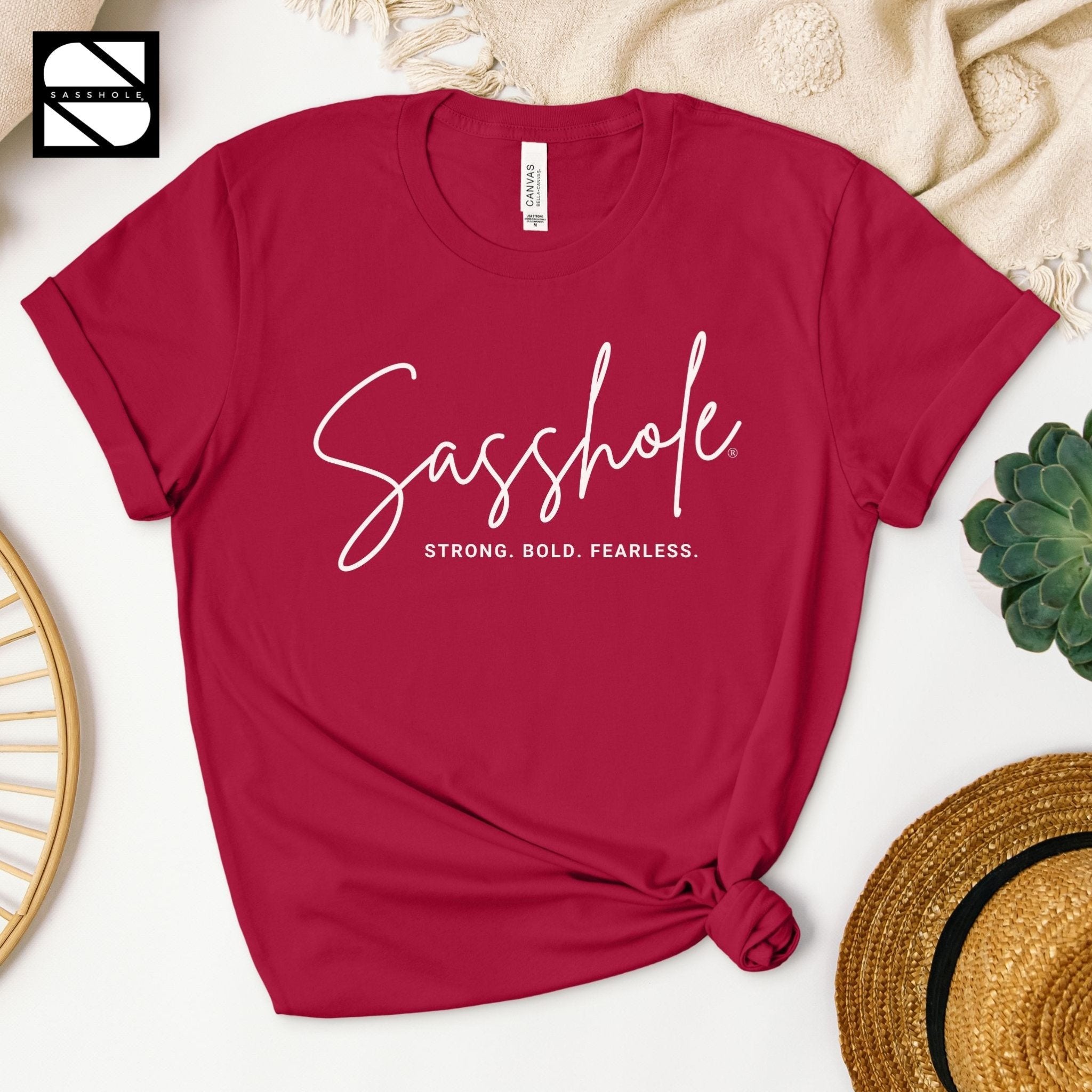 Image of Sassy and Confident: Our Women's Sasshole® T-Shirt - Funny Graphic Tee by Sasshole® Clothing