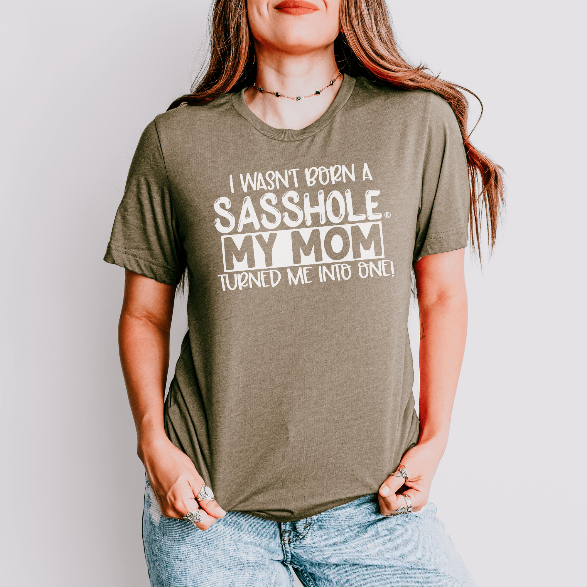 Image of Sassy by Inheritance: Sasshole® Mom - Inspired Tee - Funny Graphic Tee by Sasshole® Clothing