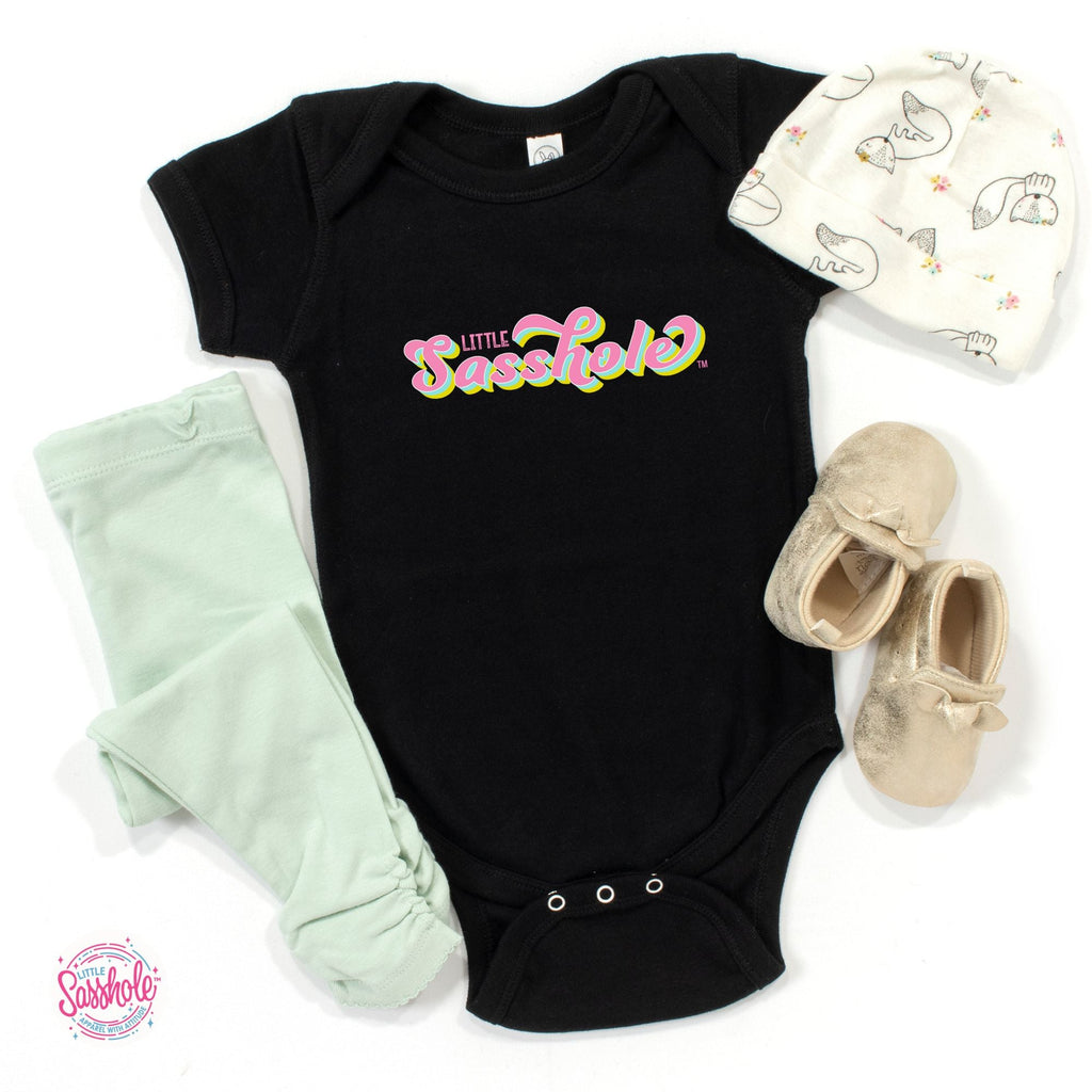 Sassy from Day One: Little Sasshole™ Baby Onesie® - Funny Graphic Tee by Sasshole® Clothing