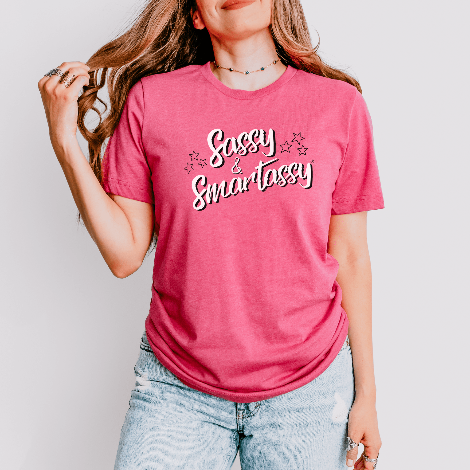 Image of Sassy & Smartassy® Women's T-shirt - Rock Your Sass - Funny Graphic Tee by Sasshole® Clothing