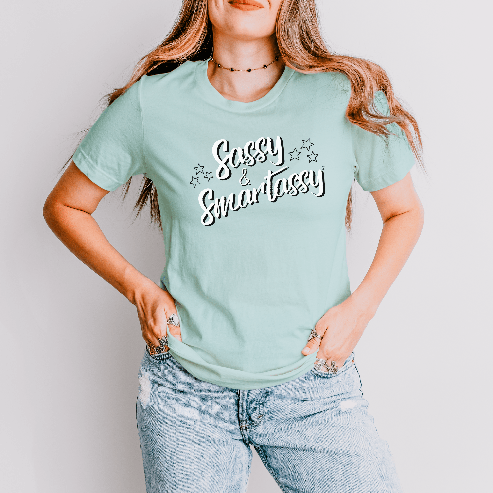 Image of Sassy & Smartassy® Women's T-shirt - Rock Your Sass - Funny Graphic Tee by Sasshole® Clothing
