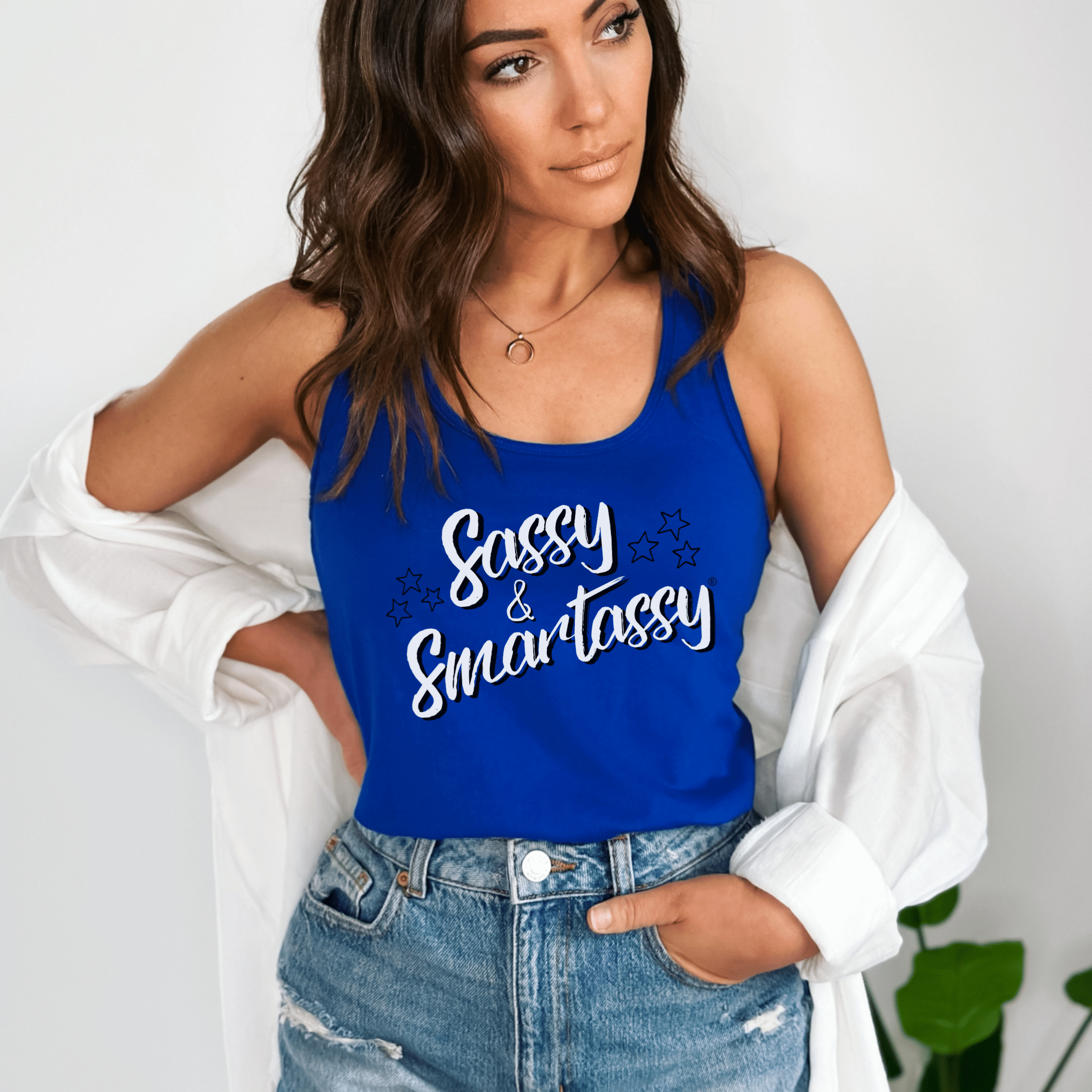 Sassy & Smartassy® Women's Tank Top - Rock Your Sass - Funny Graphic Tee by Sasshole® Clothing